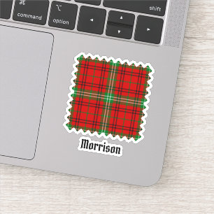 Adesivo Clan Morrison Red Tartan Sticker