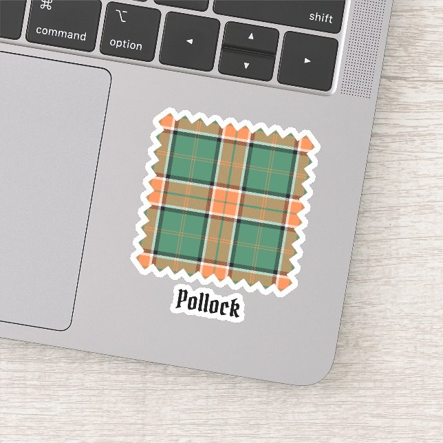 Adesivo Clan Pollock Tartan Sticker (Detalhe)