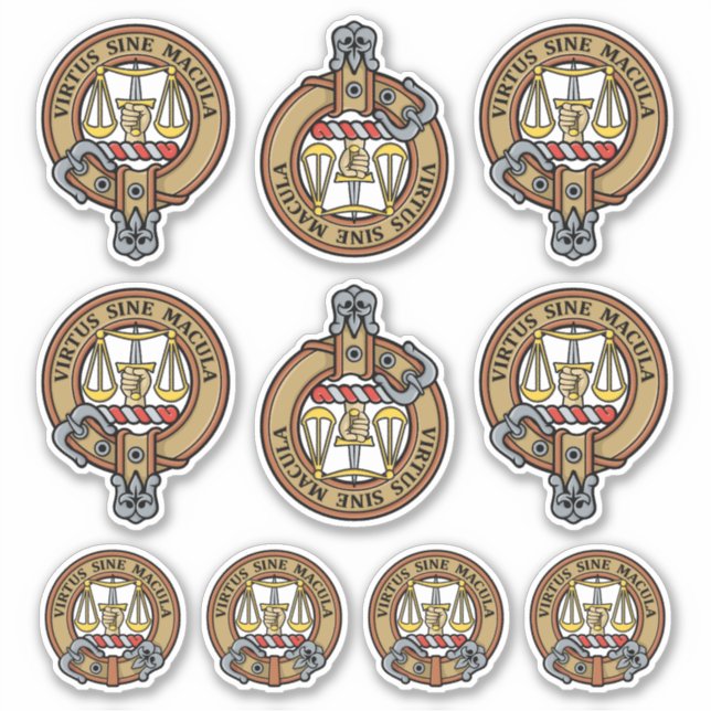Adesivo Clan Russell Crest Sticker Set (Frente)