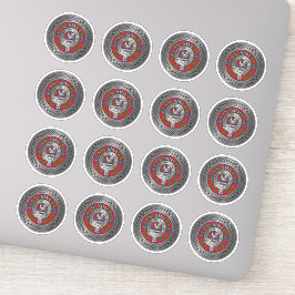 Adesivo Clan Sinclair Crest & Tartan Knot