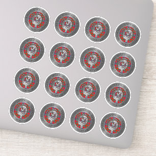 Adesivo Clan Sinclair Crest & Tartan Knot