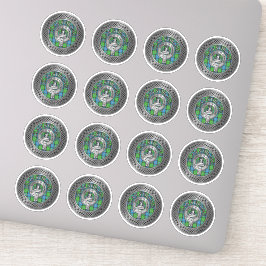 Adesivo Clan Stirling Crest & Tartan Knot