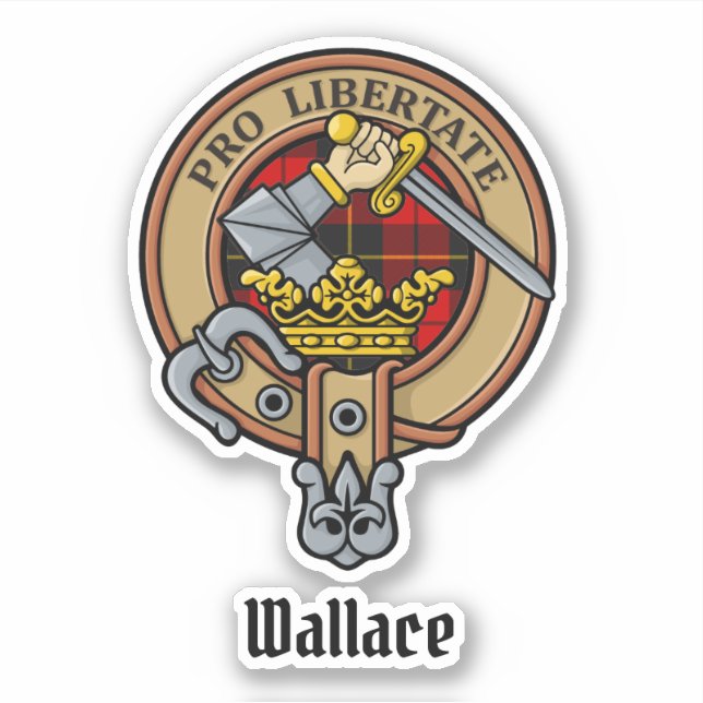 Adesivo Clan Wallace Crest Sticker (Frente)