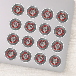 Adesivo Clan Wallace Crest & Tartan Knot