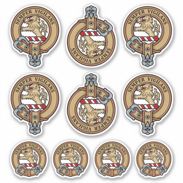 Adesivo Clan Wilson Crest Sticker Set (Frente)
