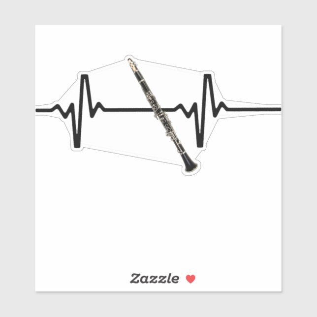 Adesivo Clarinet de pulsação (Folha)