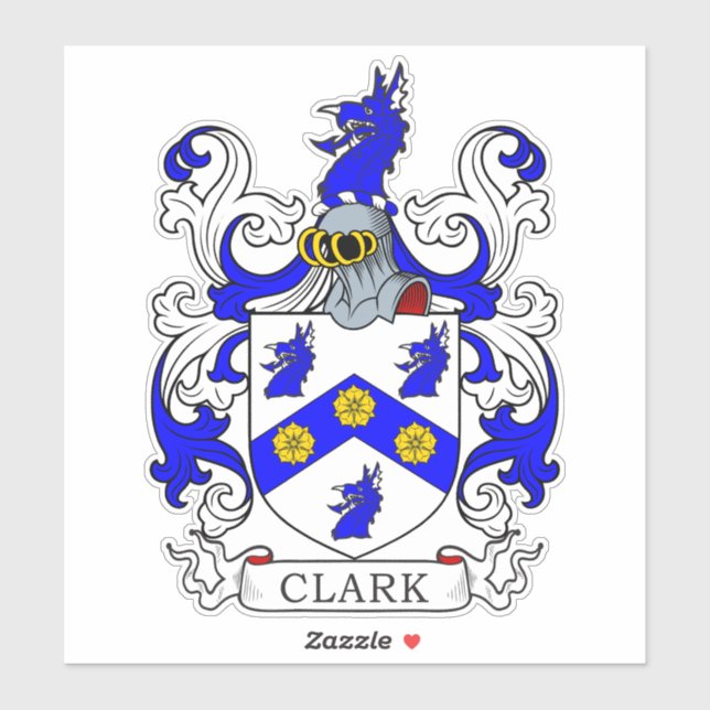 Adesivo Clark Family Crest (Folha)