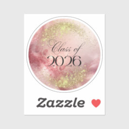 Adesivo Class of 2026 - Custom Cut Vinyl Sticker (Pink)