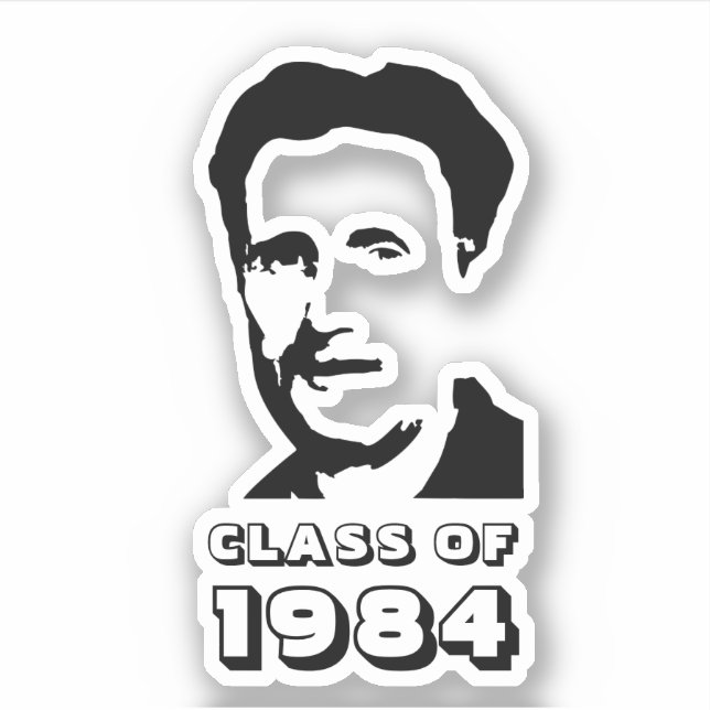 Adesivo Classe de 1984 (George Orwell) (Frente)