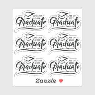Adesivo Classe de formando do ano 20XX - Graduação persona