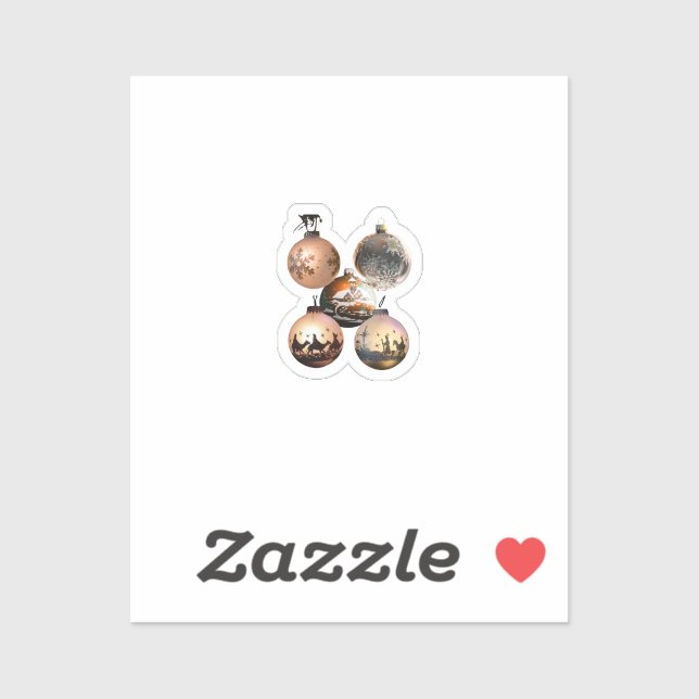 Adesivo Classic Christmas Ornament Assortment (Folha)