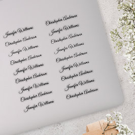 Adesivo Classic Handwriting 18 Guest Names - Black