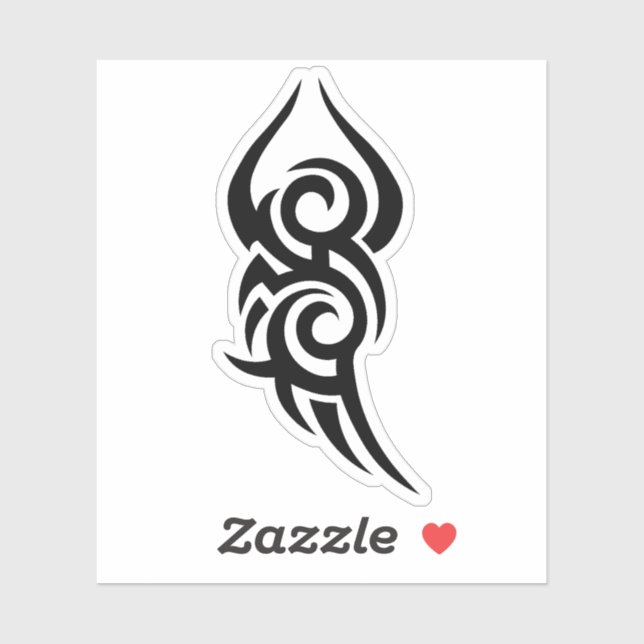 Adesivo Classic Tattoo Inspired Line Art Design (Folha)