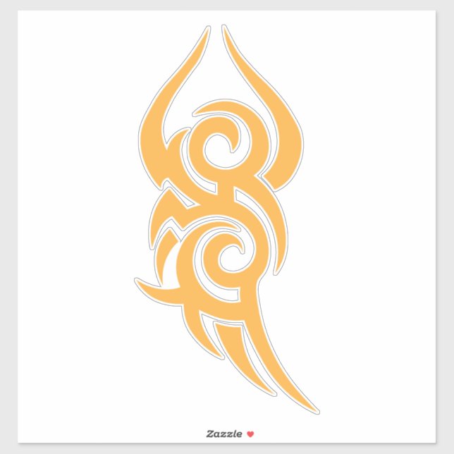 Adesivo Classic Tattoo Inspired Line Art Design (Folha)