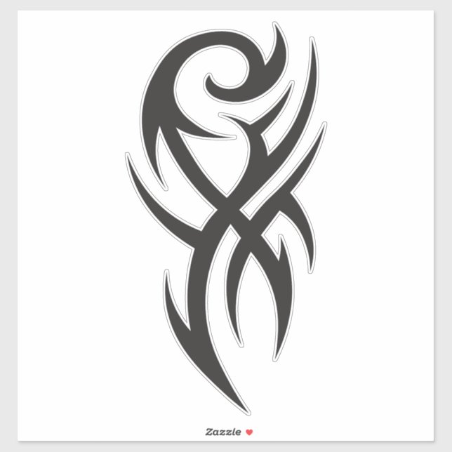 Adesivo Classic Tattoo Inspired Line Art Design (Folha)