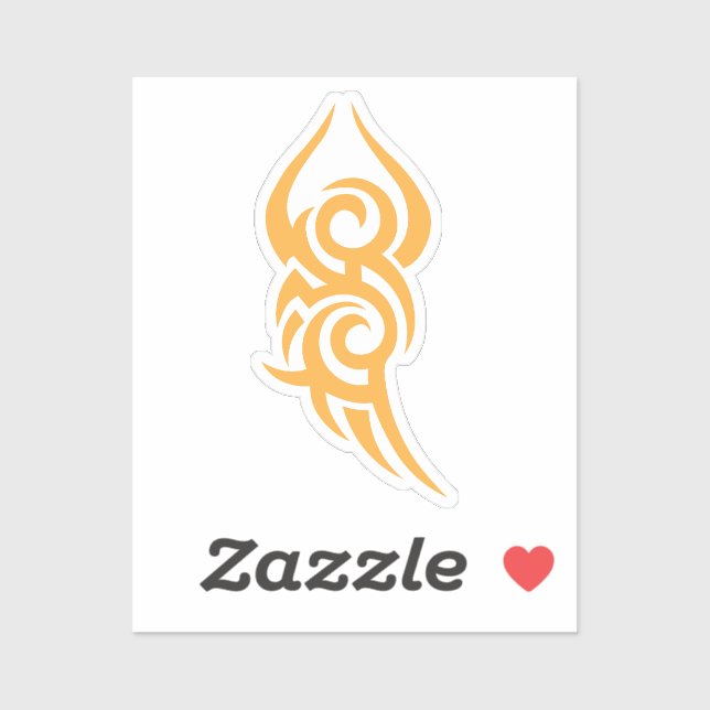 Adesivo Classic Tattoo Inspired Line Art Design (Folha)