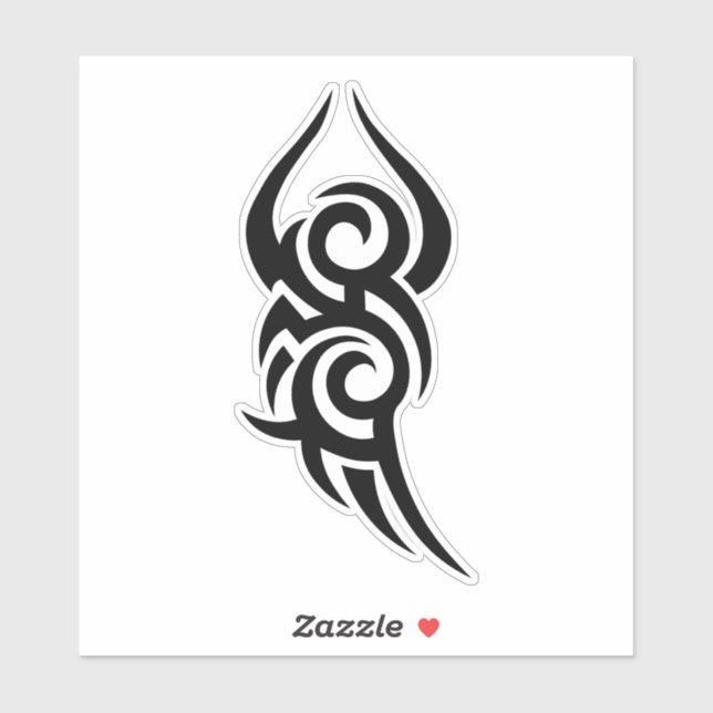 Adesivo Classic Tattoo Inspired Line Art Design (Folha)