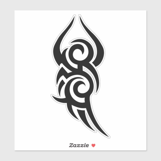 Adesivo Classic Tattoo Inspired Line Art Design (Folha)