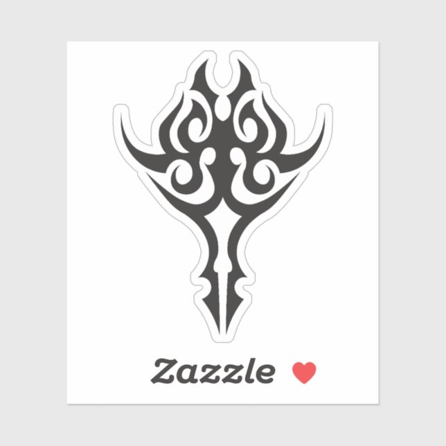 Adesivo Classic Tattoo Inspired Line Art Design (Folha)