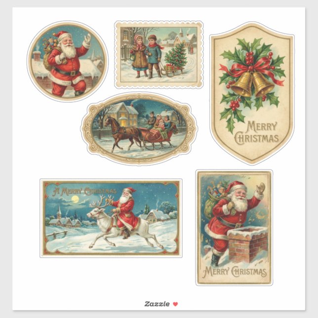 Adesivo Classic Victorian Christmas (Folha)