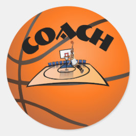 Adesivo clássico de basquetebol