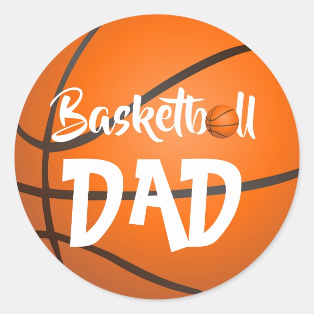 Adesivo clássico de basquetebol (Frente)