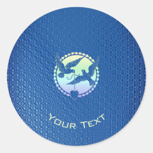 Adesivo Clássico Decorativo de Modos Azuis