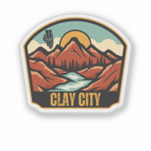 Adesivo Clay City, Illinois 