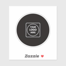 Adesivo Clear Vinyl Logo Business Promo QR label