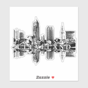 Adesivo Cleveland, Ohio Skyline