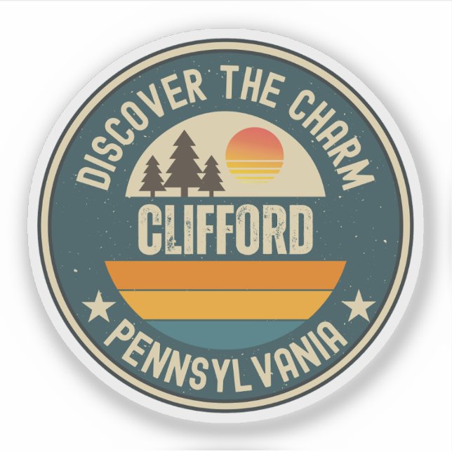 Adesivo Clifford, Pennsylvania (Frente)