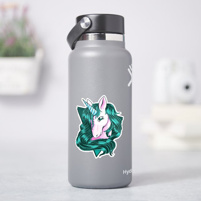 Adesivo Clip art Unicorn (HidroFlask)