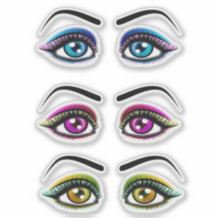 Adesivo Clipart da composição da sombra dos olhos da