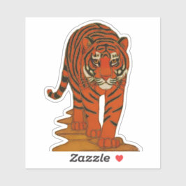 Adesivo Cloisonne Art Tiger on the Jungle Path