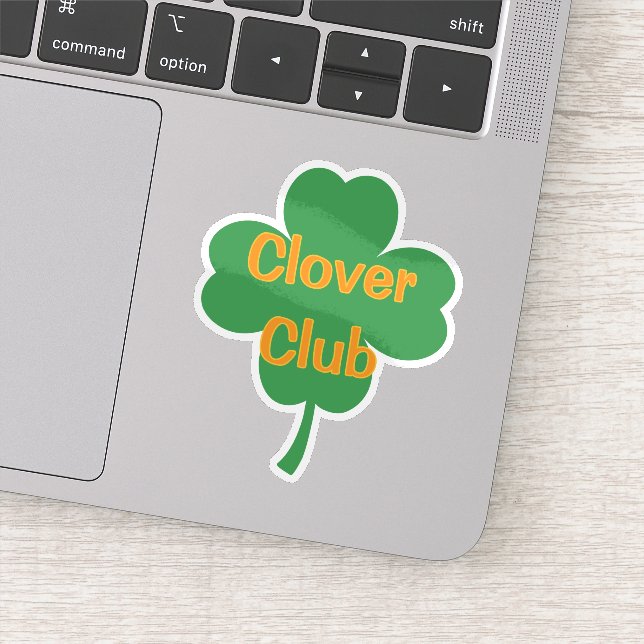 Adesivo Clover Club Four-Leaf Clover St Patrick's Day (Detalhe)
