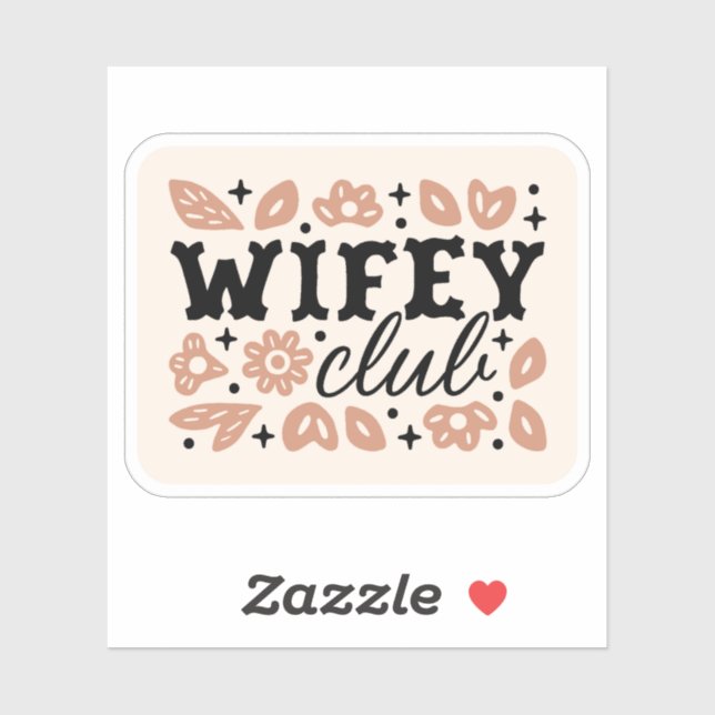 Adesivo Clube da esposa cowboy esposa country cowgirl esté (Folha)