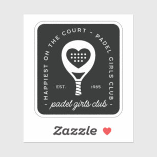 Adesivo Clube de amantes de Padel grupo de mulheres