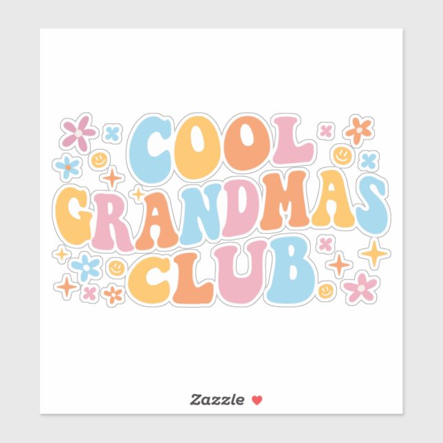 Adesivo Clube de Avó legal III (Folha)