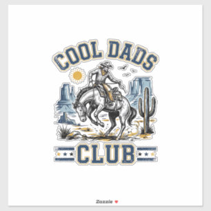 Adesivo Clube de Pais Legais Design de Camisa Western Vint