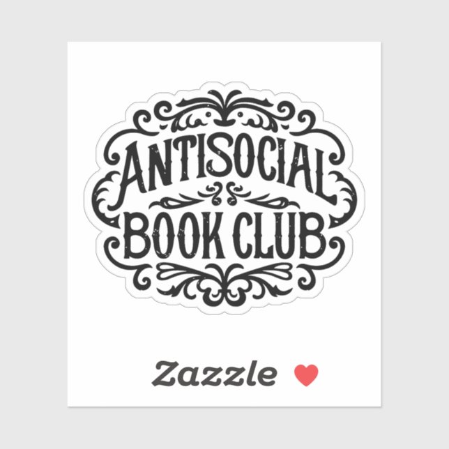 Adesivo Clube do livro antissocial (Folha)