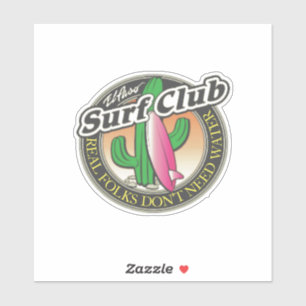 Adesivo Clube do surf de El Paso UNISEX