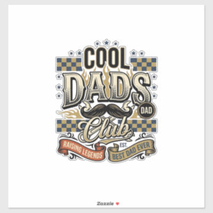 Adesivo Clube dos Pais Legais Camisa Vintage para Pai Desi