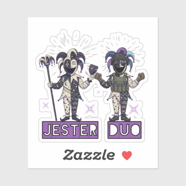 Adesivo Clube Duo Void Jester (Folha)