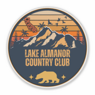 Adesivo Clube Lake Almanor Country, Califórnia