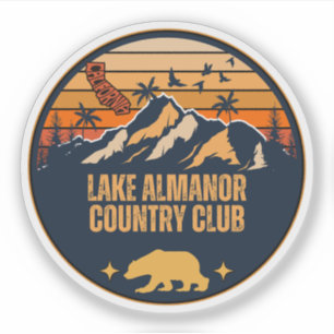 Adesivo Clube Lake Almanor Country, Califórnia