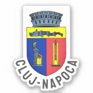 Adesivo Cluj-Napoca casaco de armas, Romênia