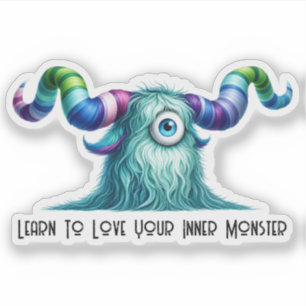 Adesivo Clyde – O Monstro Curioso de Olhos Grandes