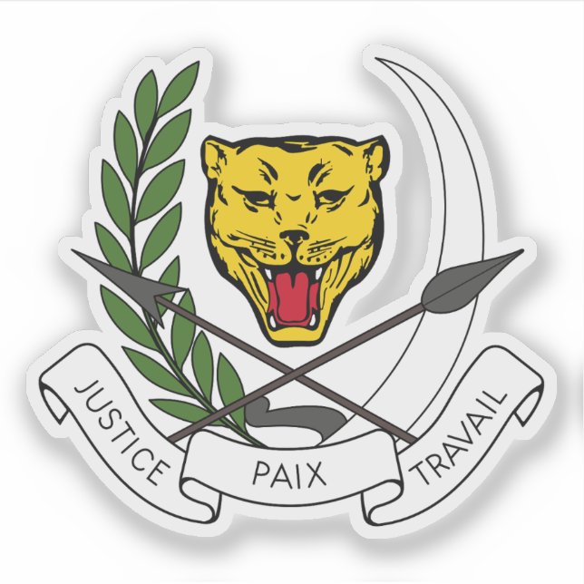 Adesivo CoA of the Republic of Zaire (DR Congo,1971–1997) (Frente)