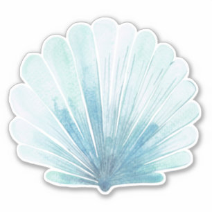 Adesivo Coastal Aqua Scallop Seashell