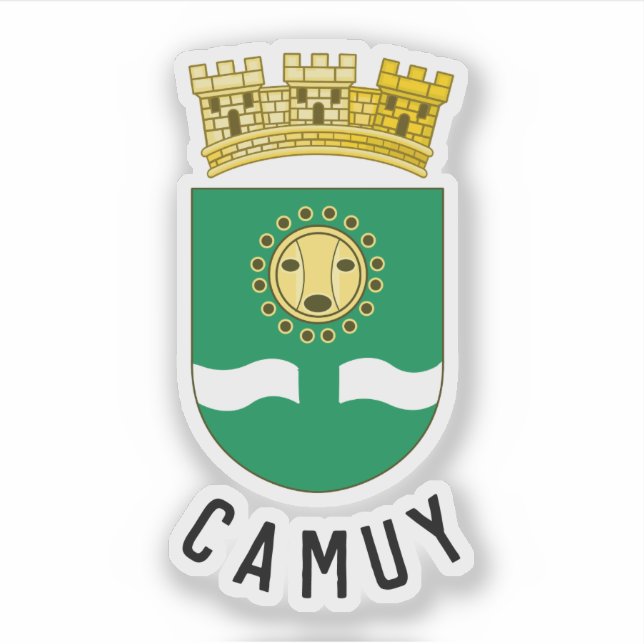 Adesivo Coat of Arms of Camuy, Puerto Rico (Frente)